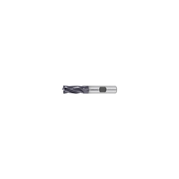 Holex HSS-Co8 Roughing End Mill, 10 mm Dia, TiAlN Coated 192850 10 - main